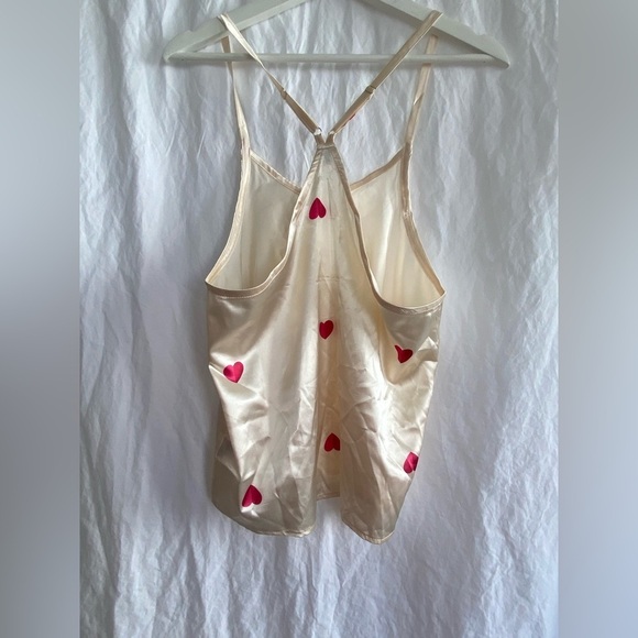 Bella Sleep Spa Satin heart Pajama top Size Small - Picture 7 of 8